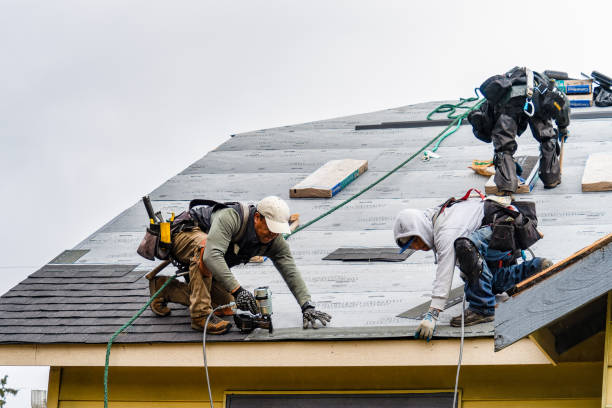 Professional Flat Roof Repair technician working in Fountainville, PA